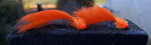 ORANGE MINI CACTUS CHENILLE LEACH x2