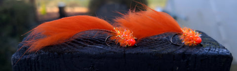 ORANGE MINI CACTUS CHENILLE LEACH x2